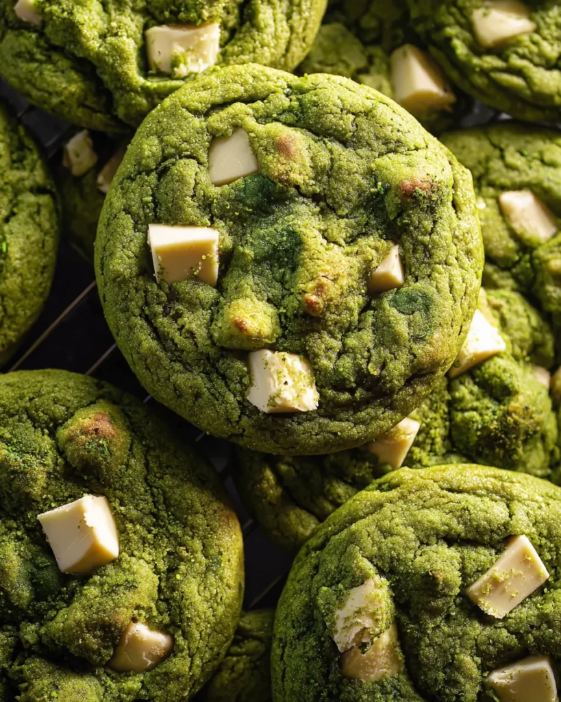 Matcha White Chocolate Cookies