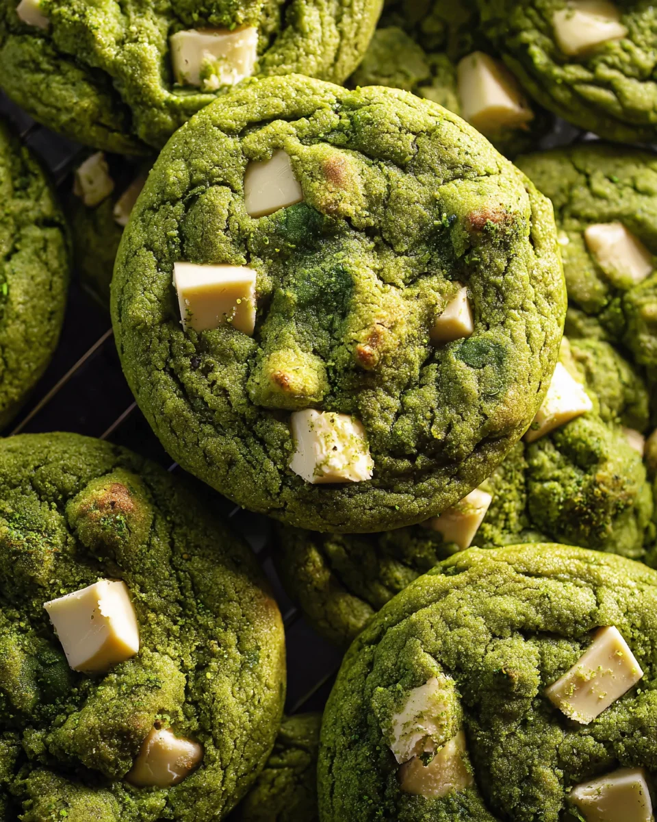 Matcha White Chocolate Cookies