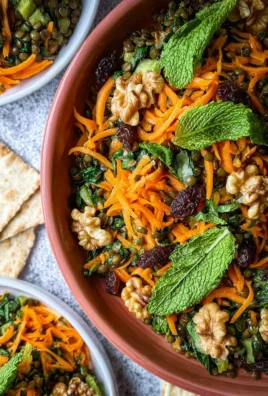 Moroccan Lentil Carrot Salad (Vegan)