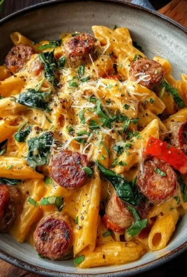 One Pot Creamy Cajun Sausage Pasta (30-Minutes)
