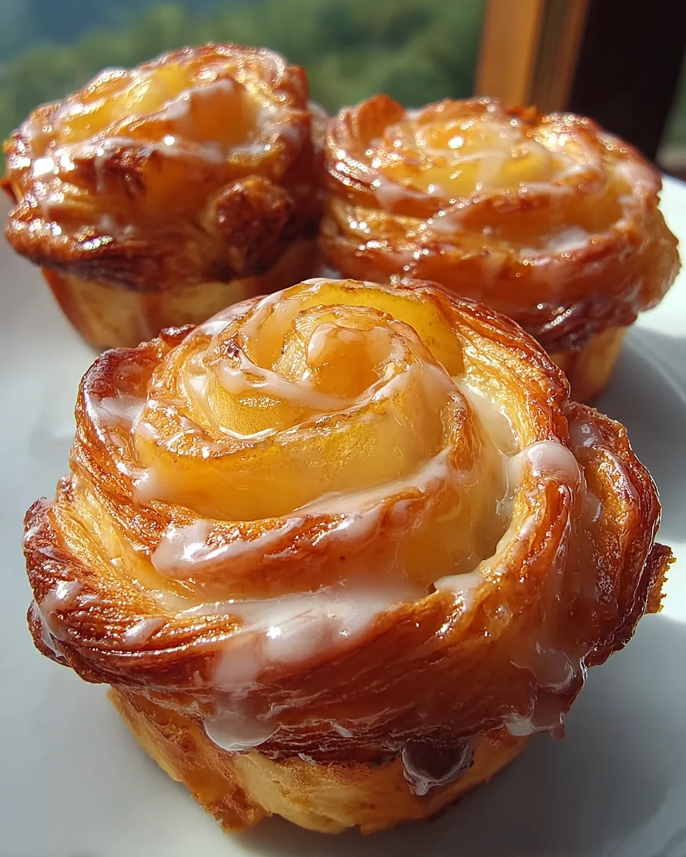 Peach Pie Cruffins Recipe