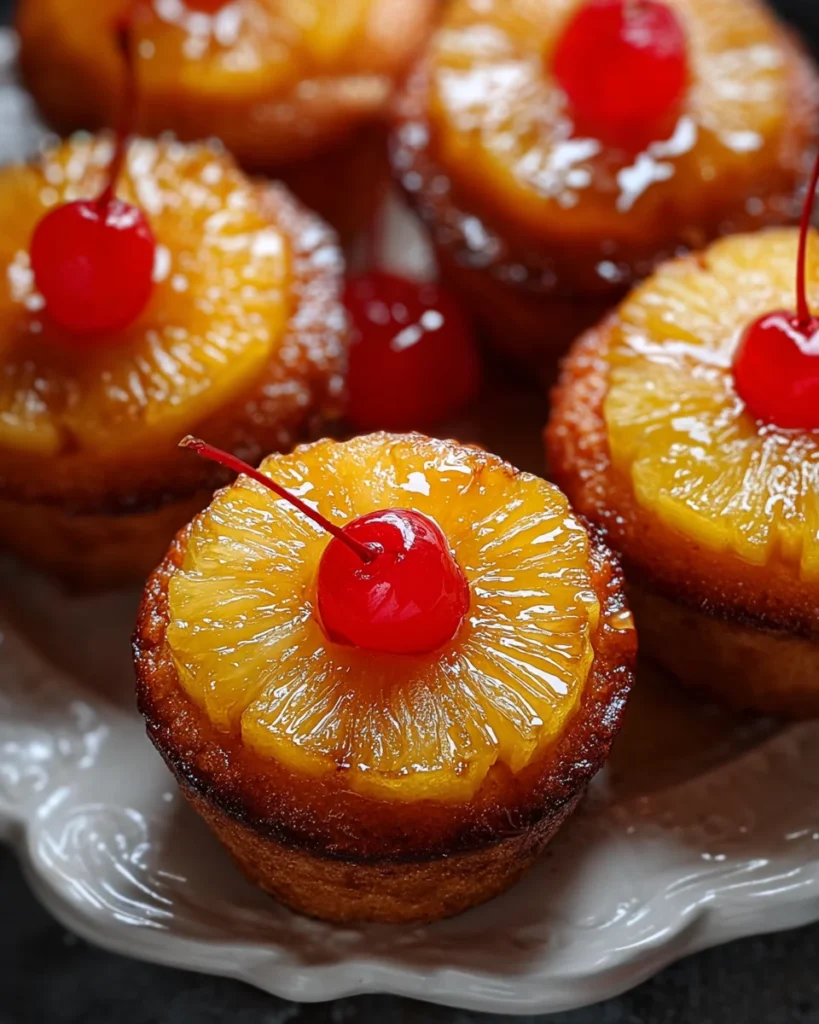 Pineapple Upside Down Cupcakes