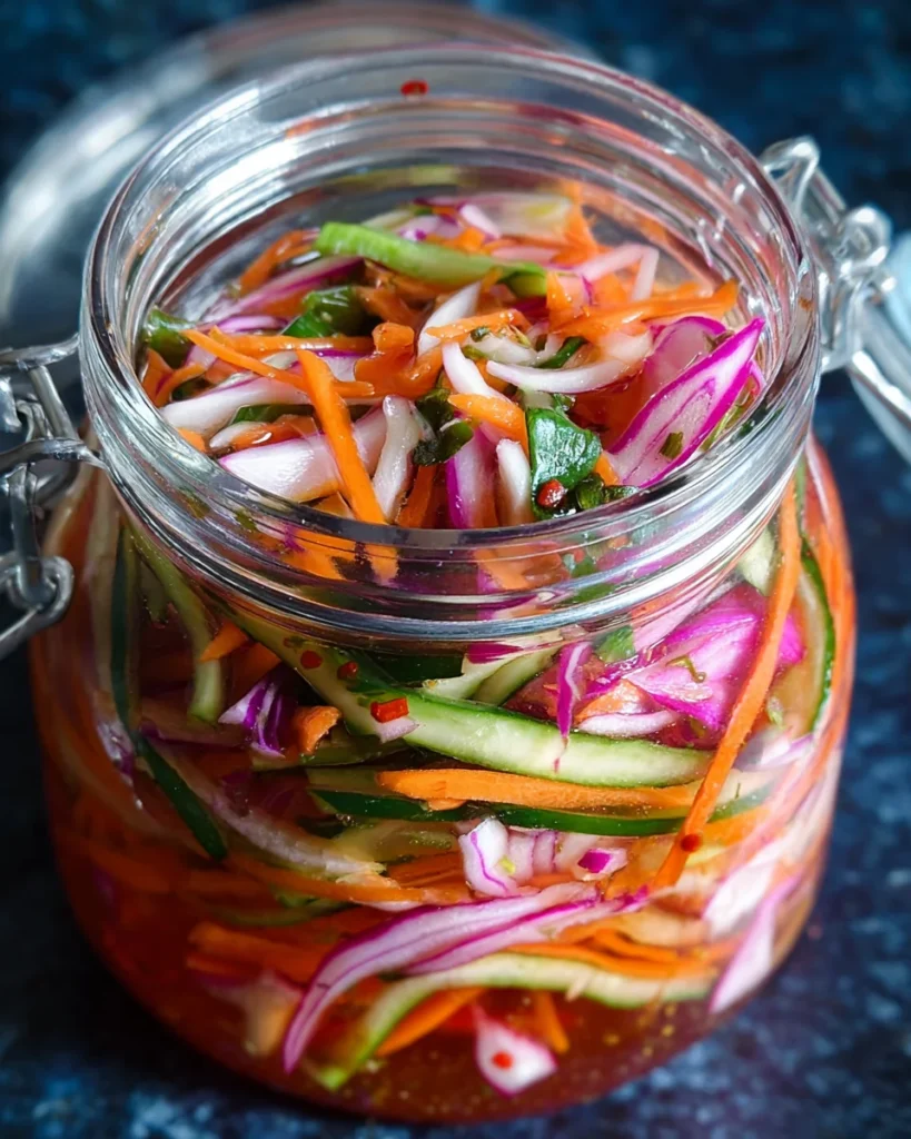 Quick Fridge Pickled Vegetables