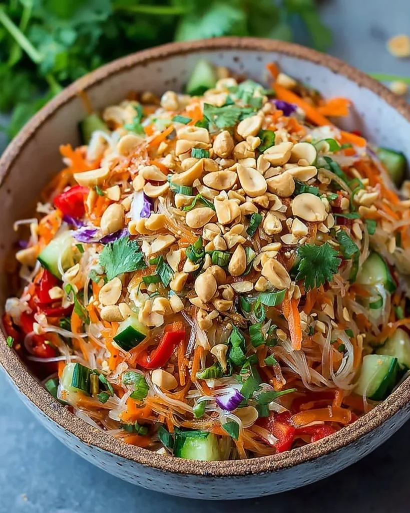 Salade Thaï Cacahuète : Recette Savoureuse et Facile à Réaliser