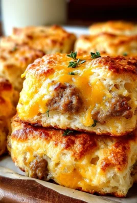 Sausage Cheese Butter Swim Biscuits
