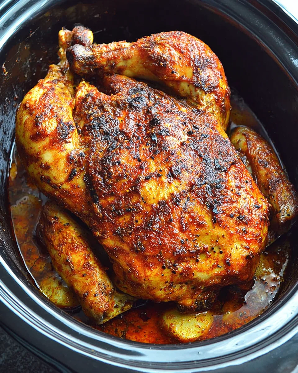 Slow Cooker Rotisserie Chicken