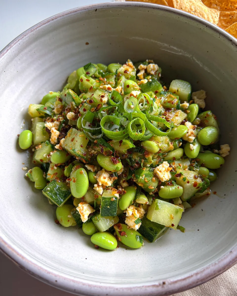 Spicy Cucumber Edamame Salad