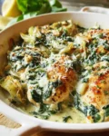 Spinach Artichoke Chicken with Cottage Cheese