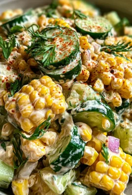 Street Corn Creamy Cucumber Salad