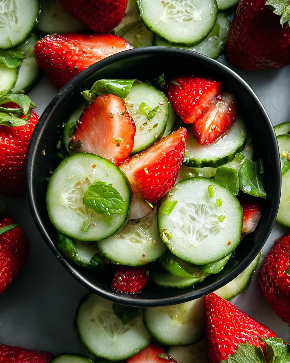 This Cucumber Strawberry Salad
