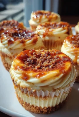 Vanilla Bean Crème Brûlée Cheesecake Cupcakes