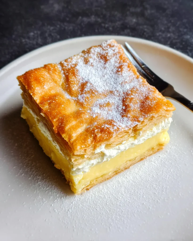 Vanilla Custard Cream Squares