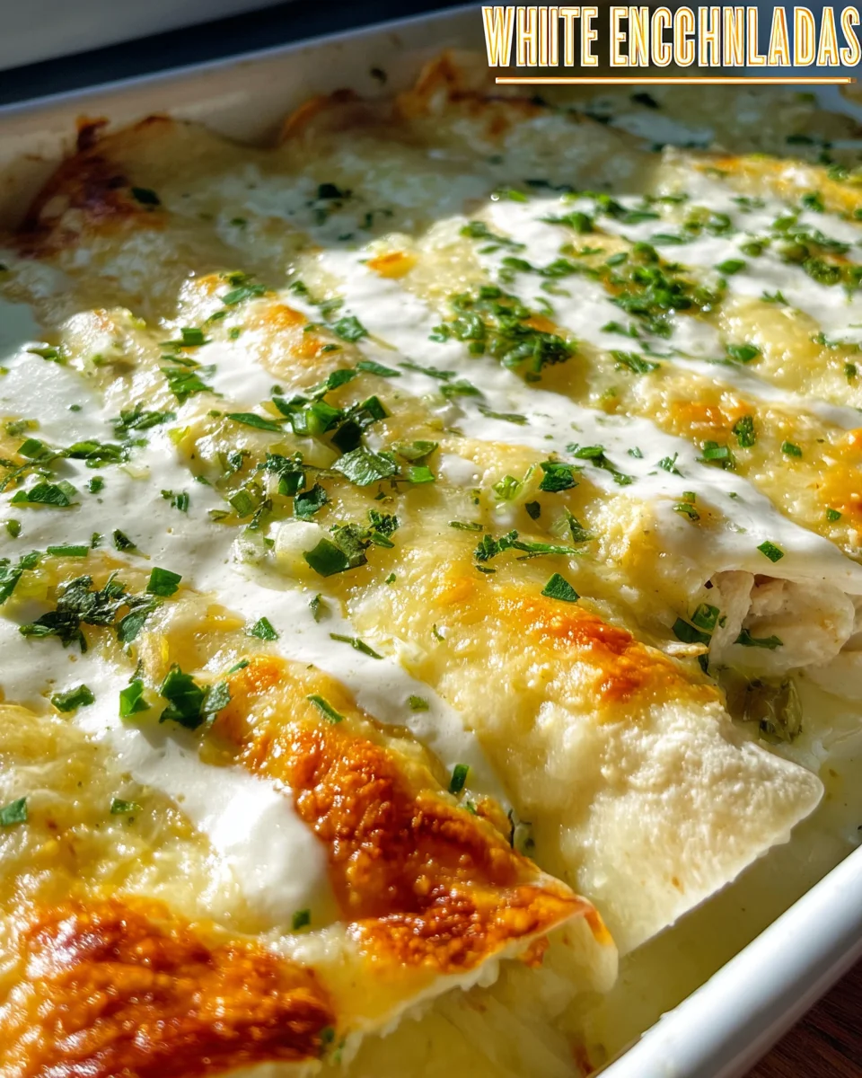 White Chicken Enchiladas