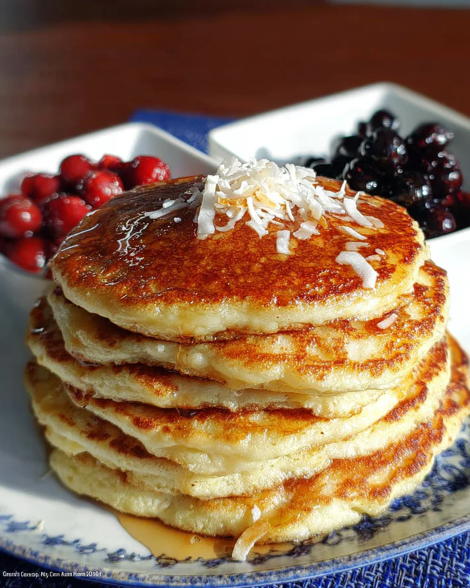 coconut cream pancakes