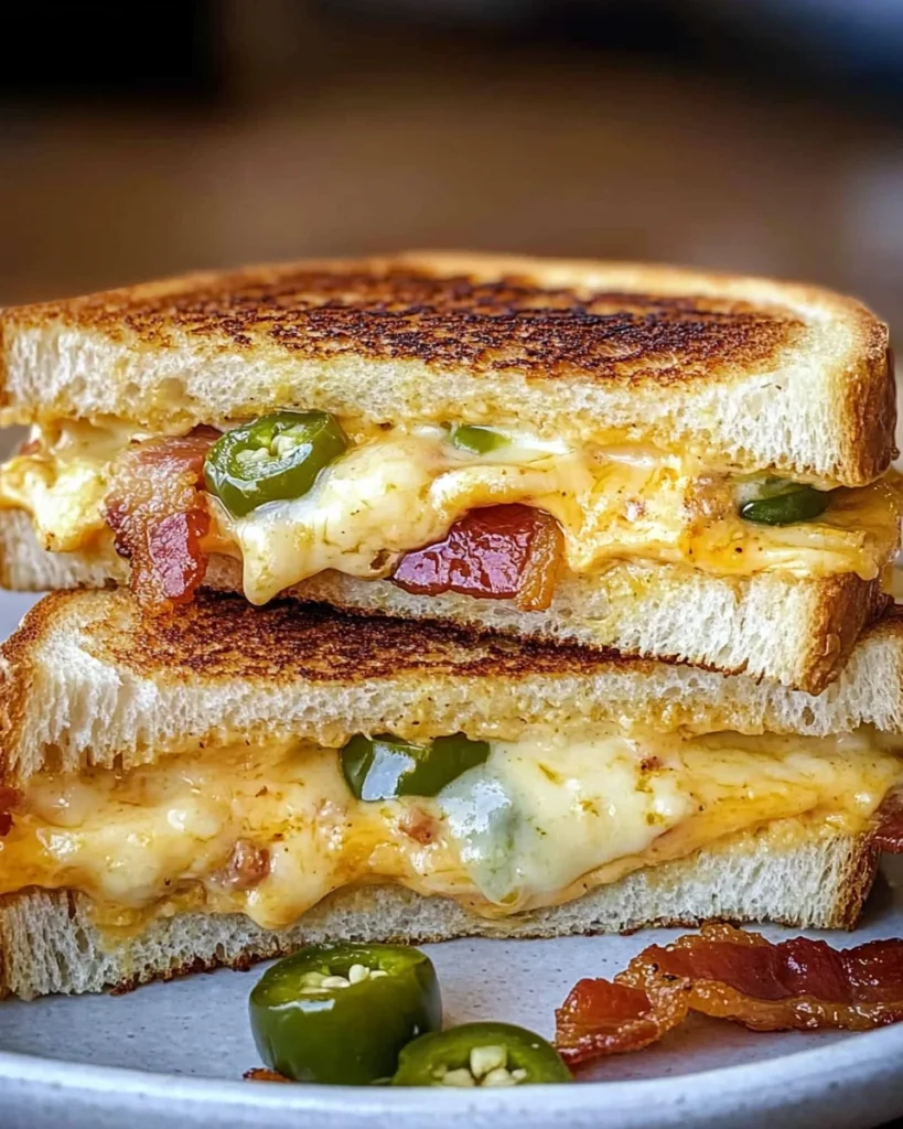Roasted Jalapeño Popper Grilled Cheese